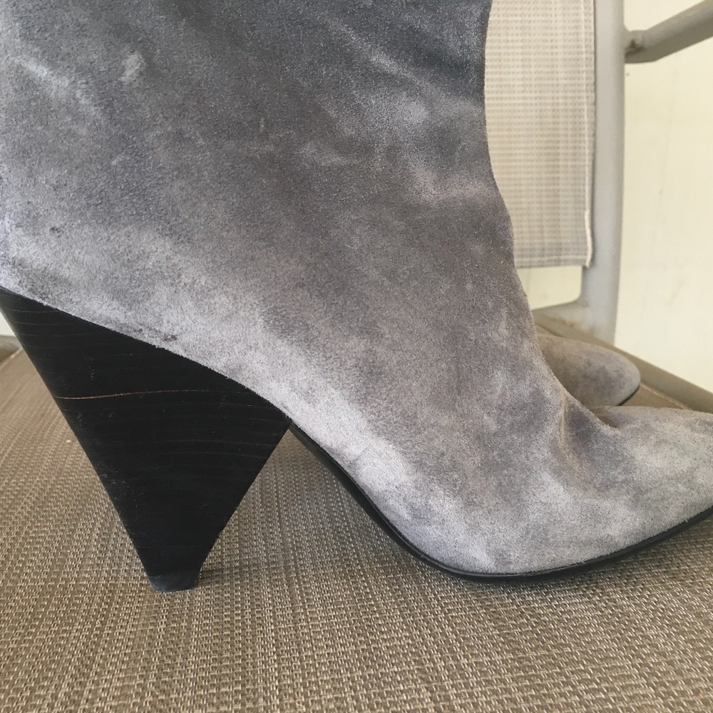 MICHAEL KORS COLLECTION Italy Gray Suede Tall Boots - Picture 5 of 13